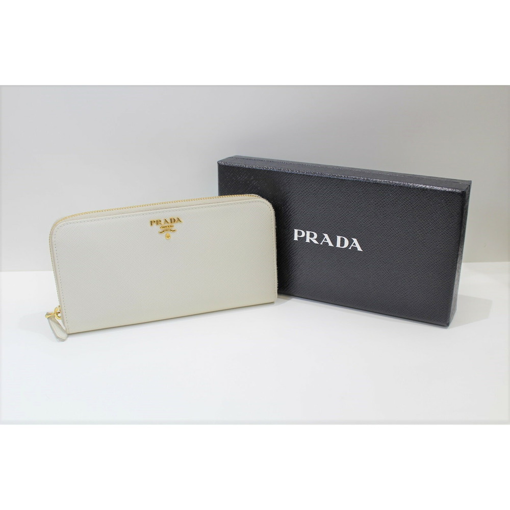 Prada Long Wallet Leather White - Picture 12 of 13